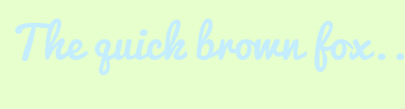 Image with Font Color C4EDFF and Background Color E6FFCC